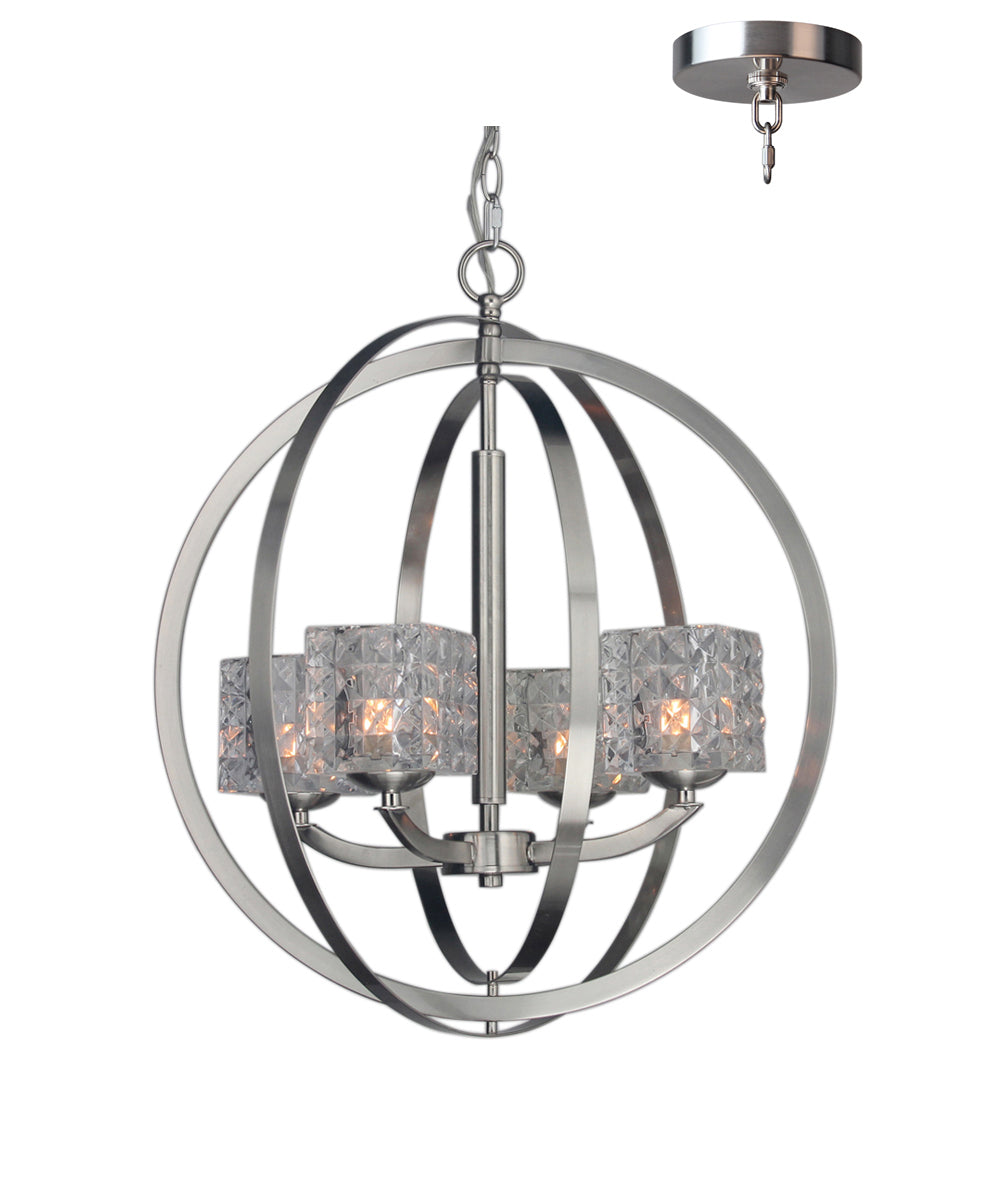 Woodbridge Mirage 14320STN-C80410 Chandelier Light - Satin Nickel