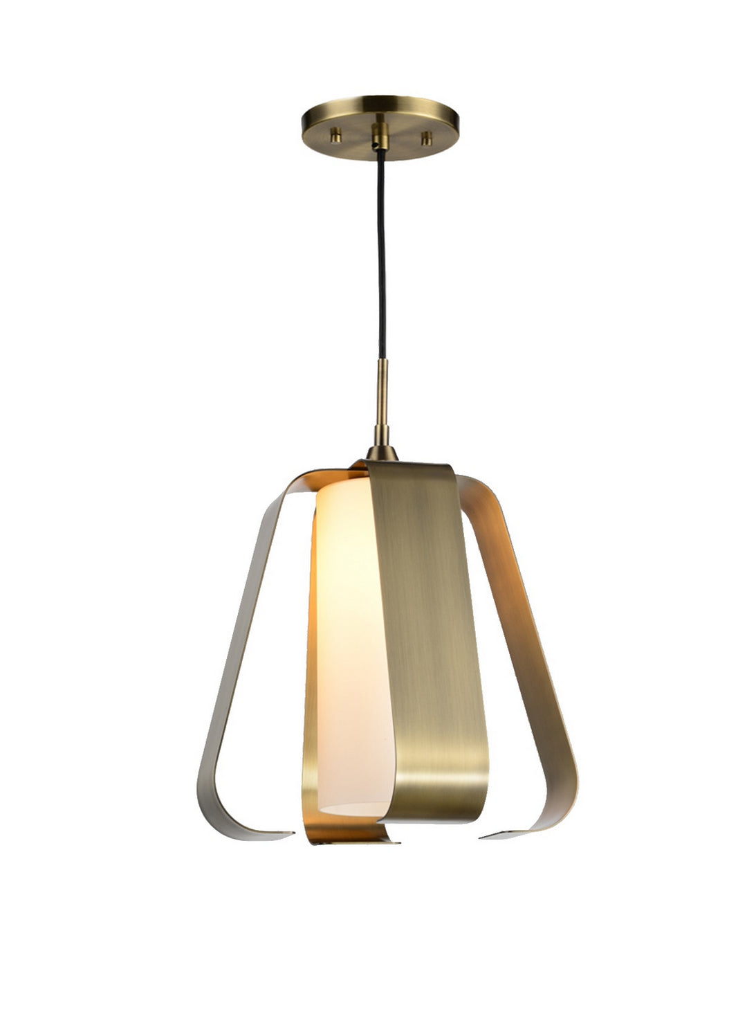 Woodbridge Bent 14523BRB Pendant Light - Brushed Brass