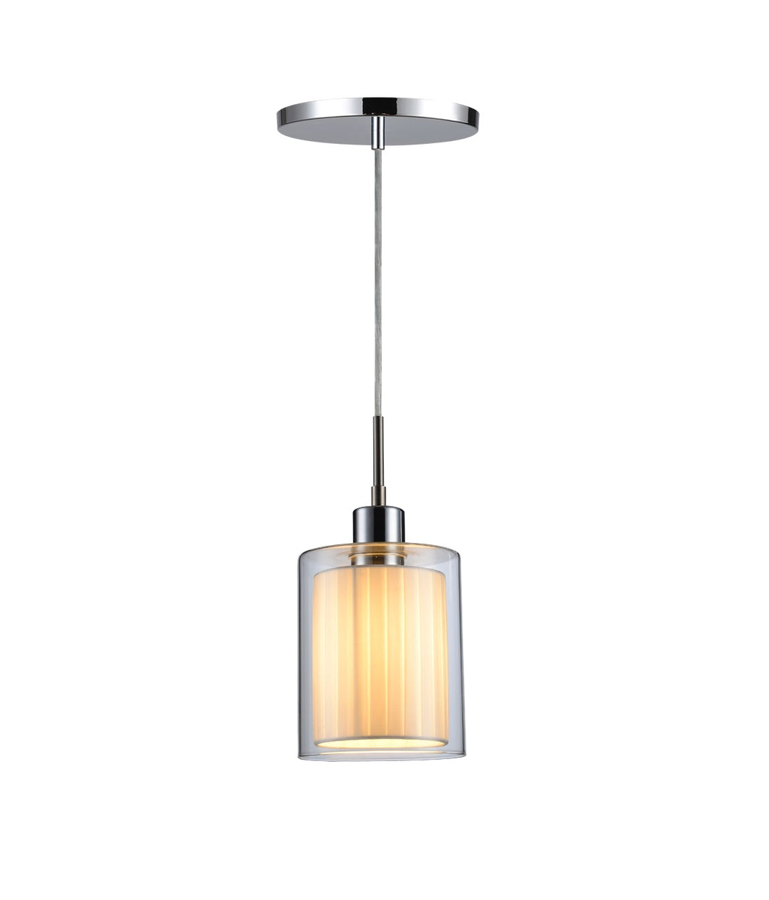 Woodbridge Alaina 14723CHR-GS10610 Pendant Light - Chrome