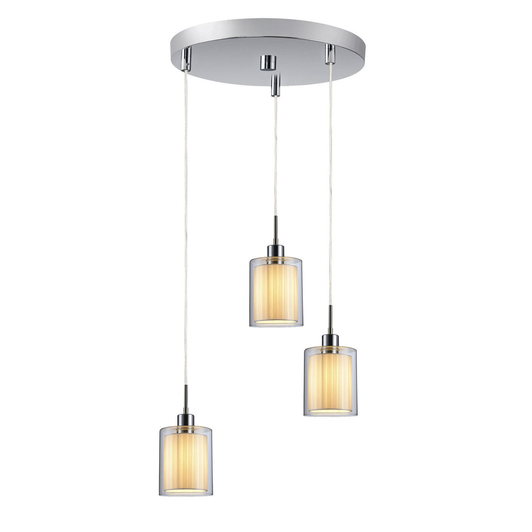 Woodbridge Alaina 14724CHR-GS10610 Pendant Light - Chrome