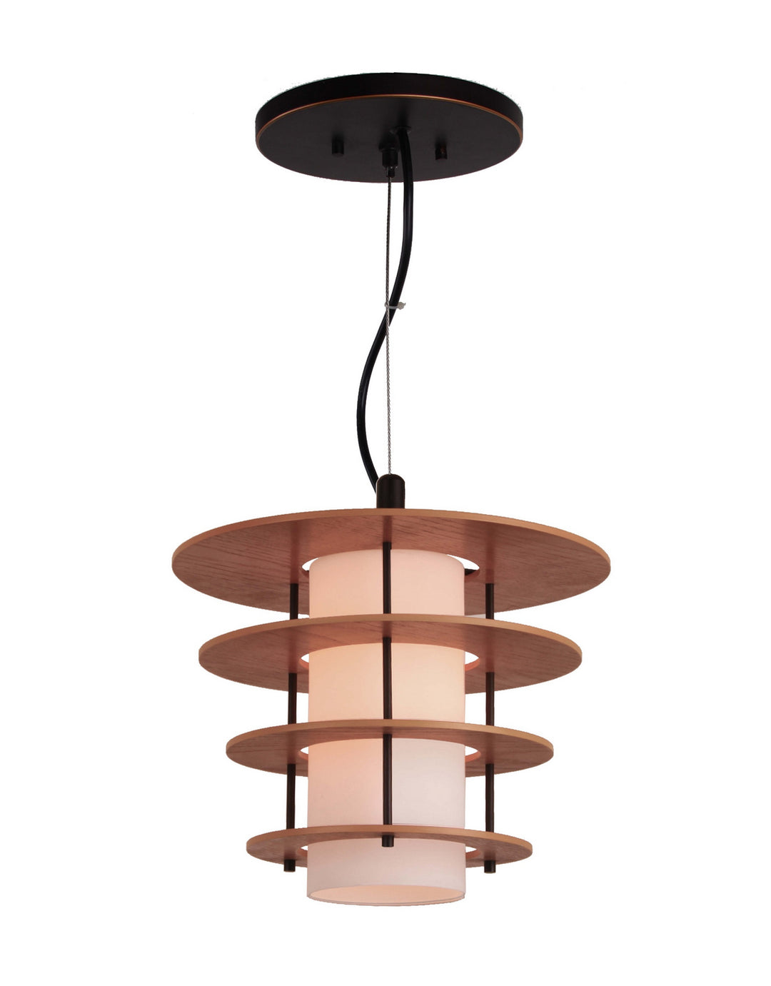 Woodbridge Layers 14823MEB-DS1WCH Pendant Light - Metallic Bronze