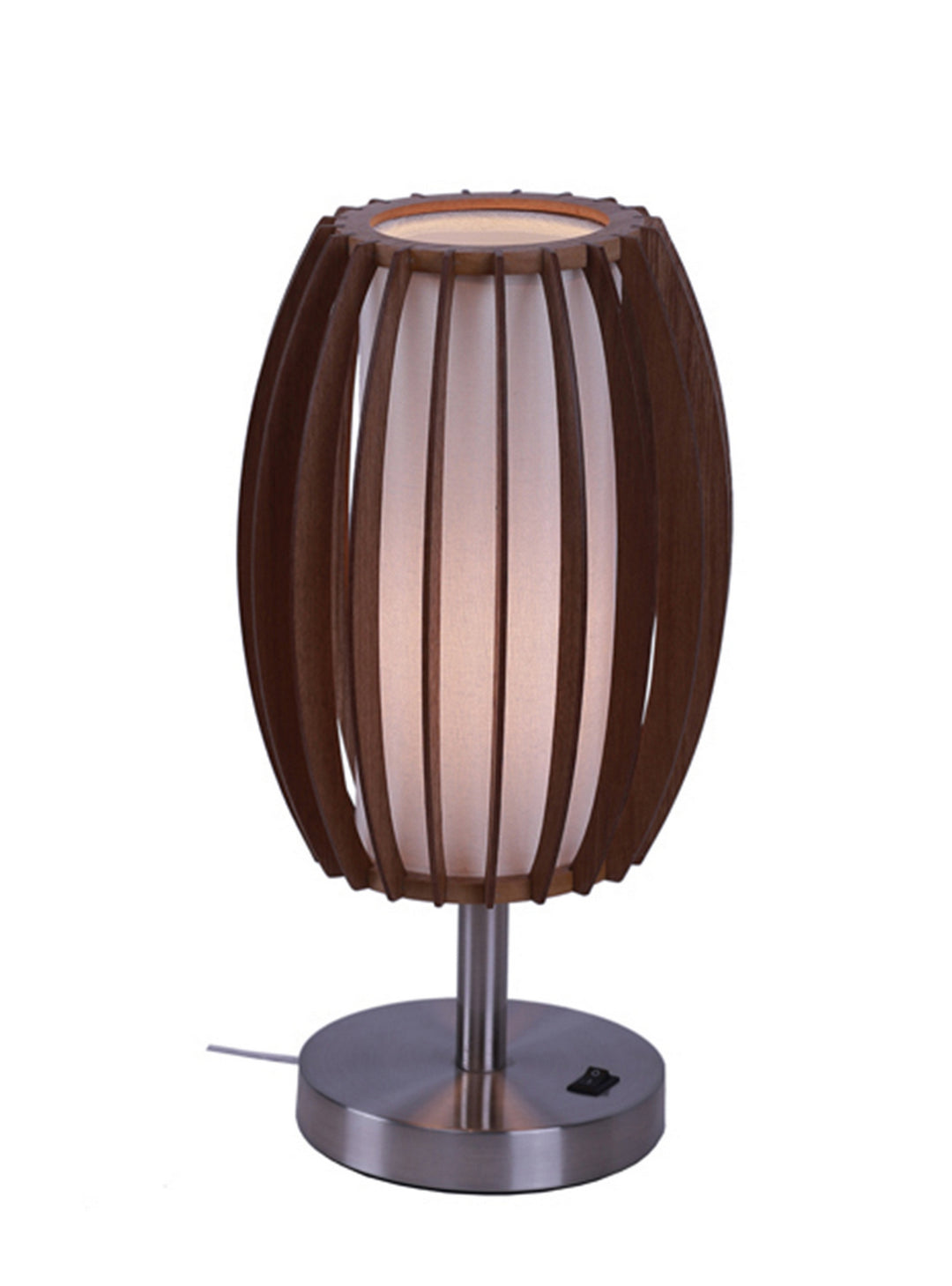 Woodbridge Lighting 16081STN-WSF2AS Fins One Light Table Lamp Lamp Wood/Stone/Naturals