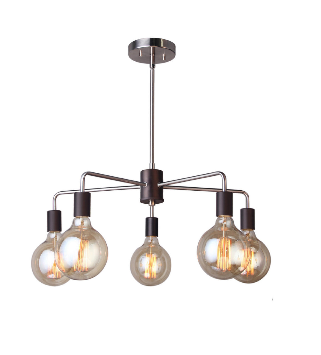 Woodbridge Ethan 16115BRB-G125 Chandelier Light - Brushed Brass/Bronze