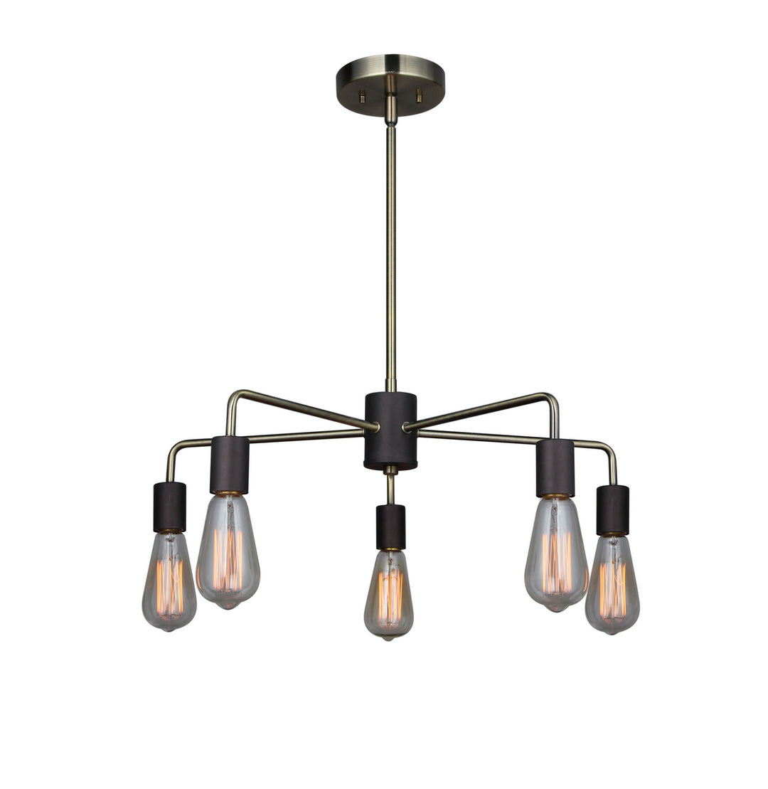 Woodbridge Ethan 16115BRB-ST64 Chandelier Light - Brushed Brass/Bronze