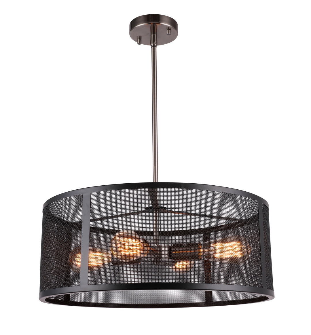 Woodbridge Drake 18020BAN-ST64 Pendant Light - Antique Nickel/ Black