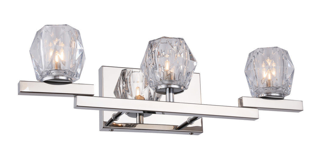 Woodbridge Jewel 18553CHR-C30410 Bath Vanity Light 21 in. wide - Chrome