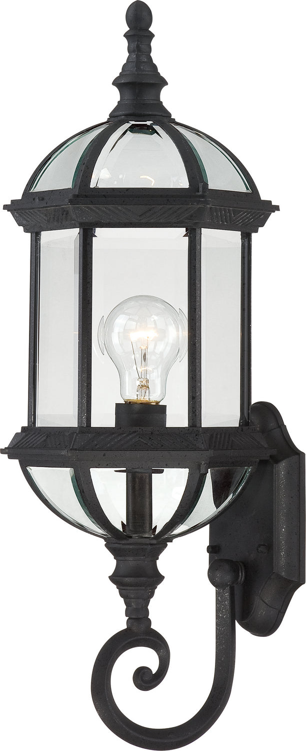 Nuvo Lighting 60-3499 Boxwood One Light Wall Lantern Outdoor Black