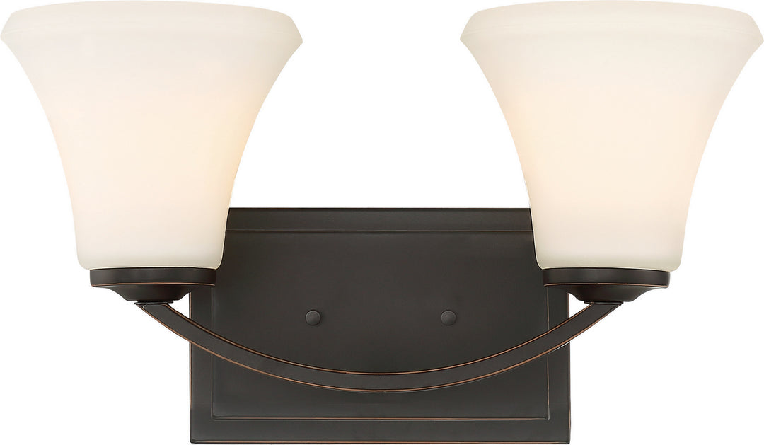 Nuvo Fawn 60-6302 Bath Vanity Light 15 in. wide - Mahogany Bronze