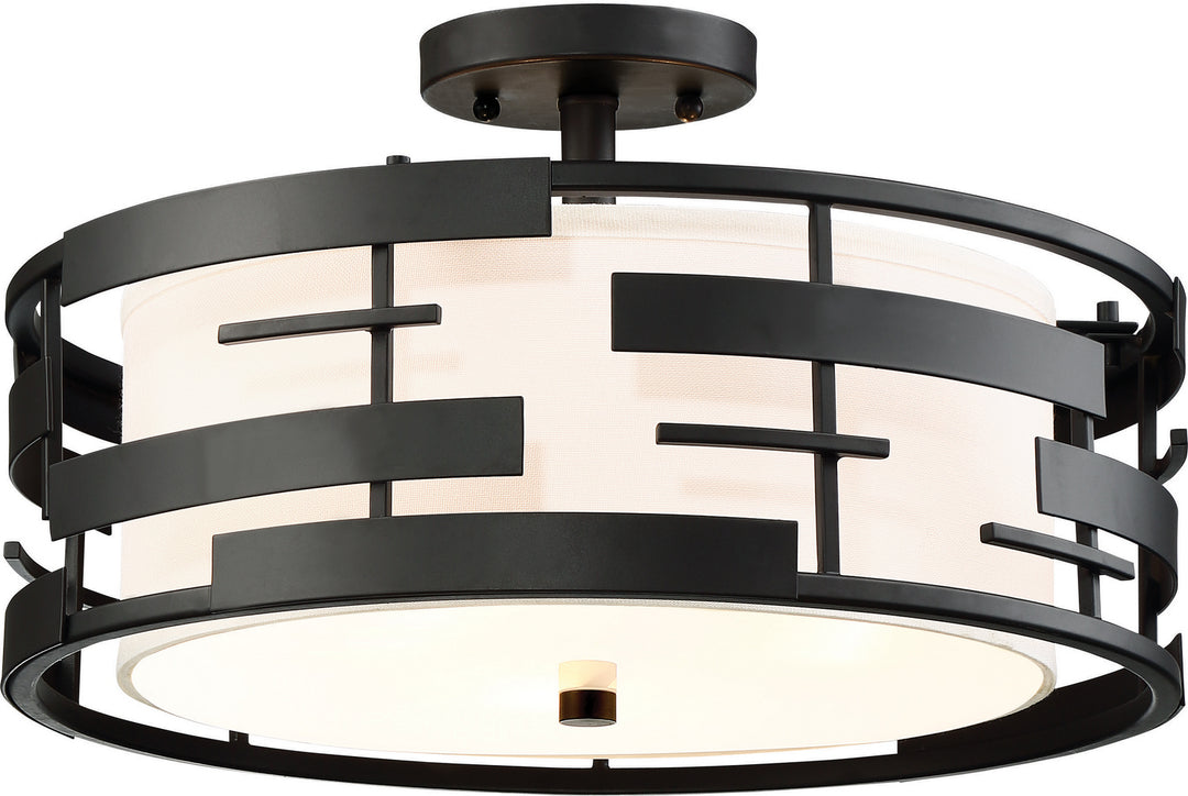 Nuvo Lansing 60-6436 Ceiling Light - Midnight Bronze