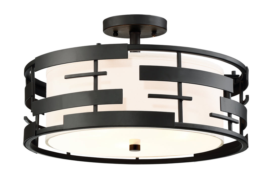 Nuvo Lansing 60-6436 Ceiling Light - Midnight Bronze