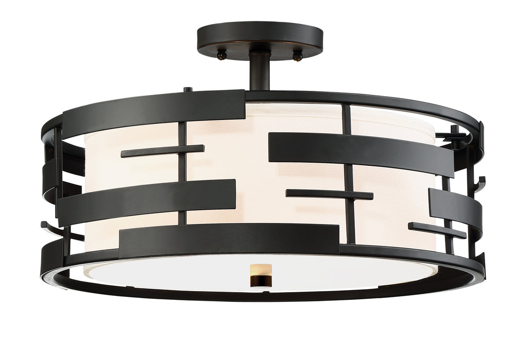 Nuvo Lansing 60-6436 Ceiling Light - Midnight Bronze