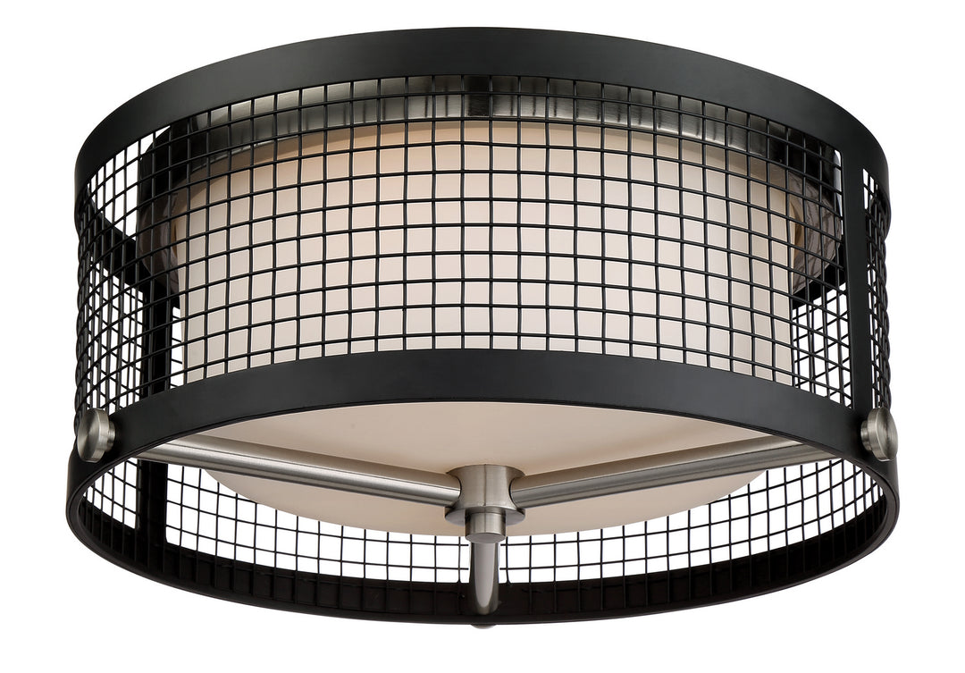 Nuvo Pratt 60-6452 Ceiling Light - Black / Brushed Nickel Accents