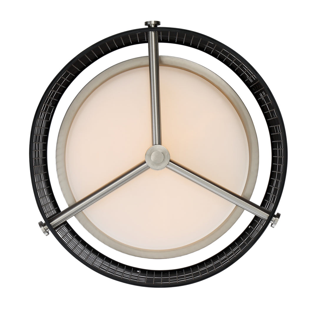 Nuvo Pratt 60-6452 Ceiling Light - Black / Brushed Nickel Accents
