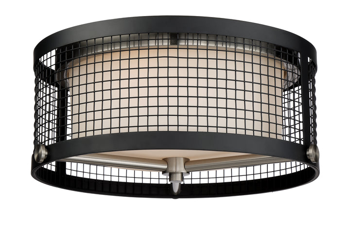 Nuvo Pratt 60-6452 Ceiling Light - Black / Brushed Nickel Accents