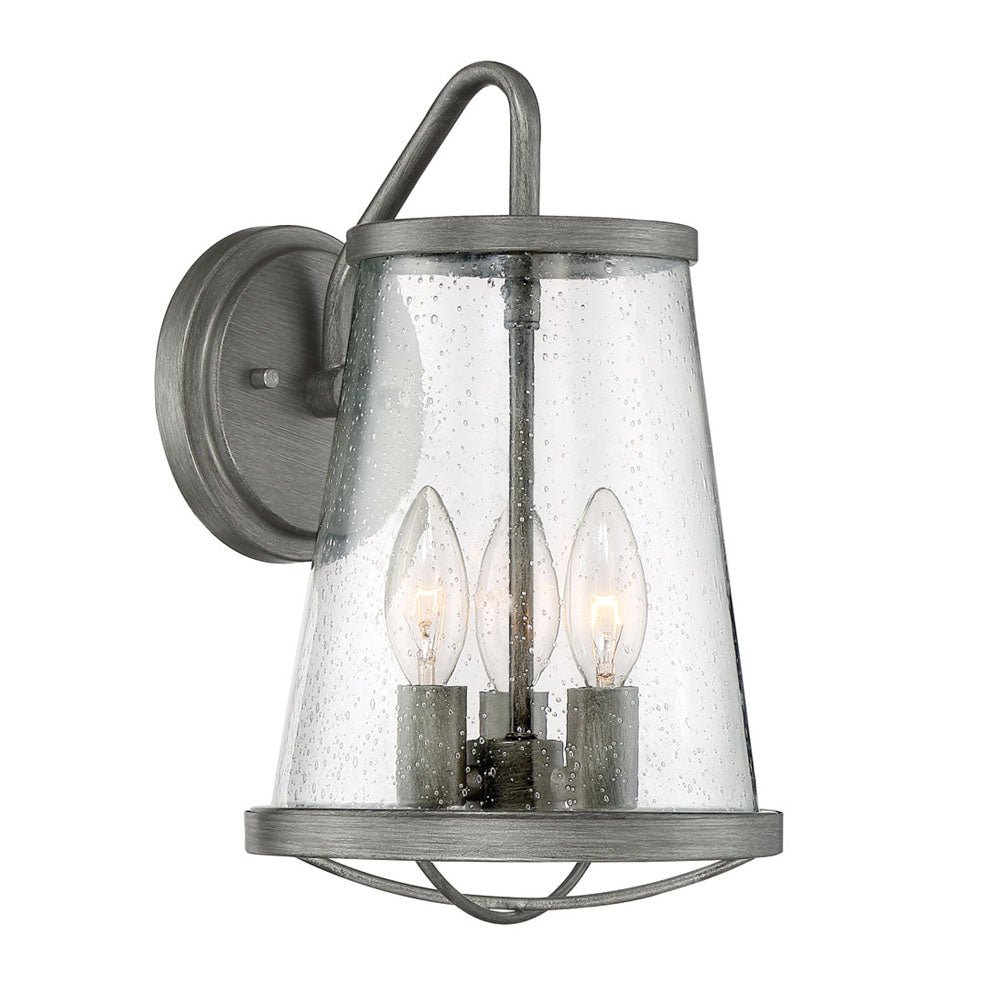 Designers Fountain 87092-WI Darby Three Light Wall Lantern Outdoor Bronze / Dark
