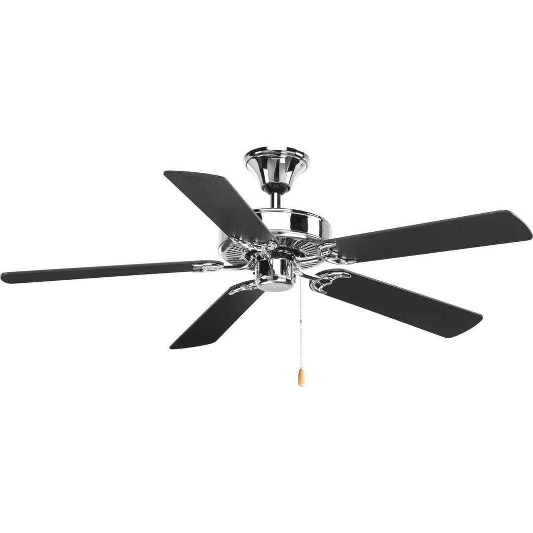 Progress Airpro P2501-15 Ceiling Fan - Polished Chrome, Driftwood, Black/