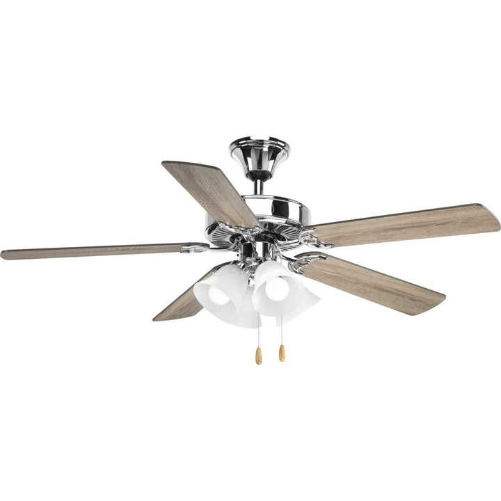 Progress Airpro P2501-15 Ceiling Fan - Polished Chrome, Driftwood, Black/