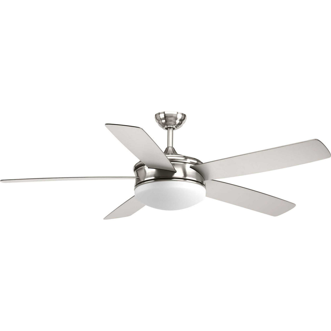 Progress Fresno P2548-0930K Ceiling Fan - Brushed Nickel, Silver, Black/