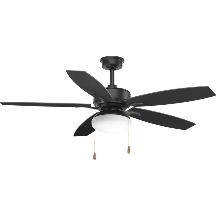 Progress Billows P2552-80 Ceiling Fan - Forged Black, Medium Cherry, Toasted Oak/