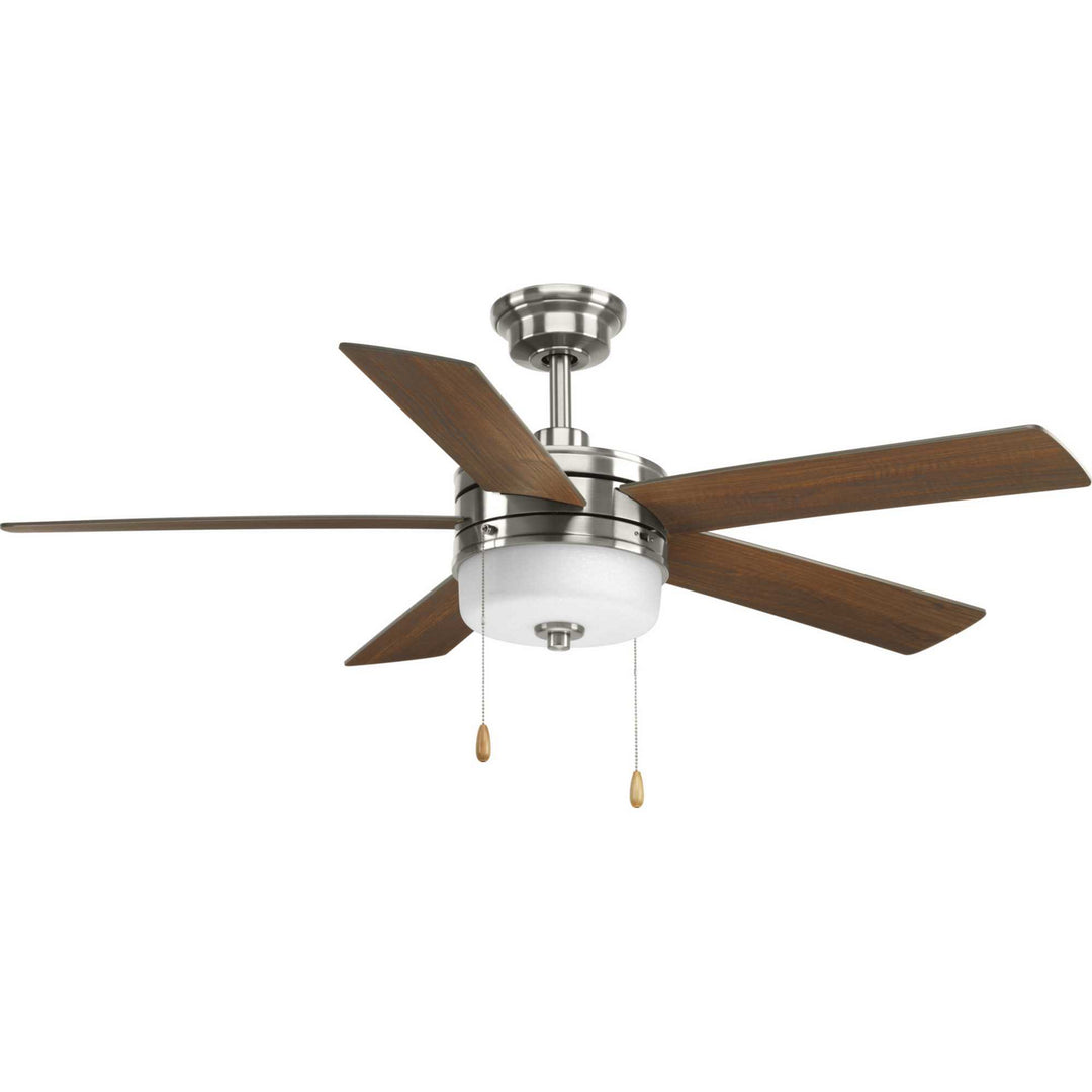 Progress Verada P2558-0930K Ceiling Fan - Brushed Nickel, Medium Cherry, American Walnut/