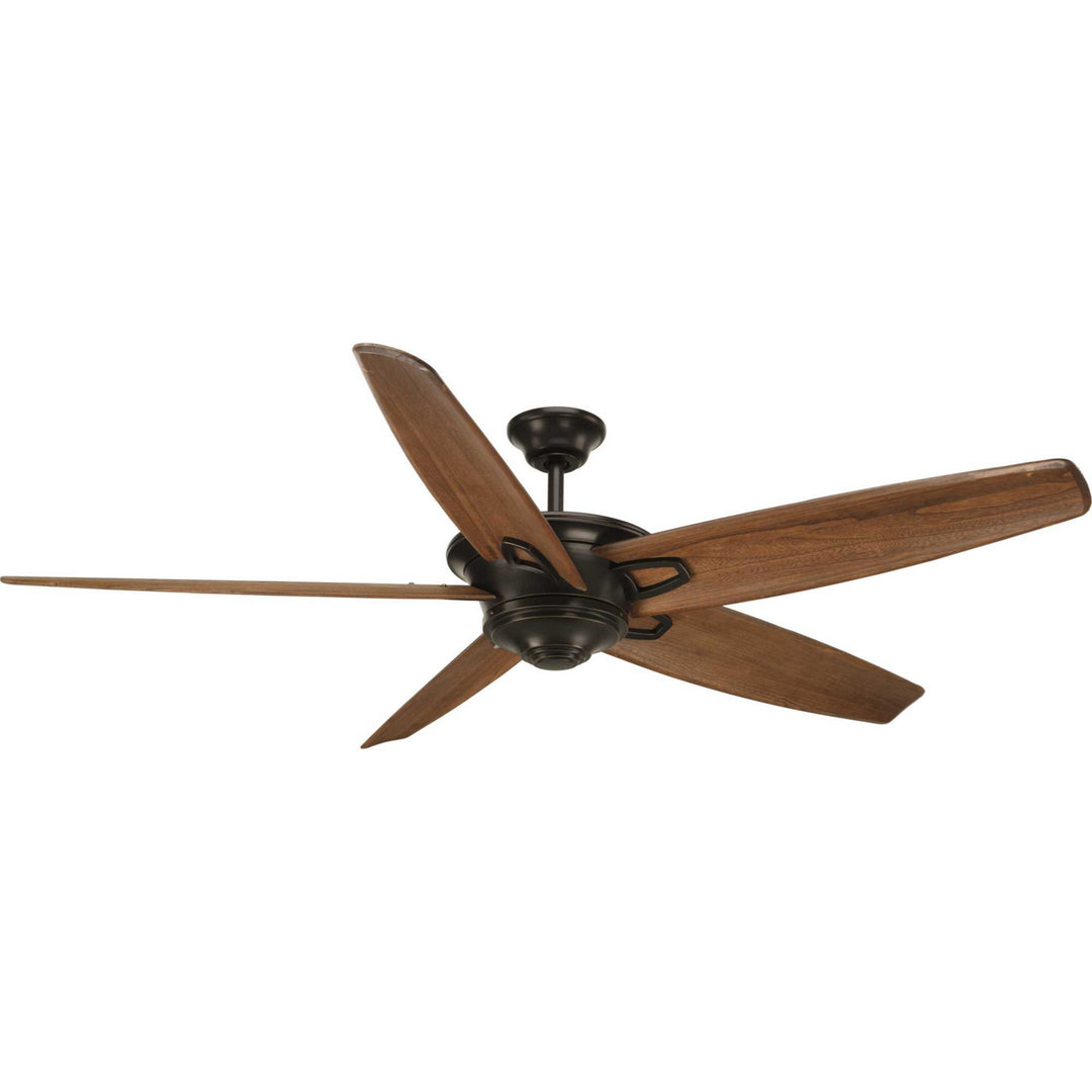 Progress Caleb P2560-20 Ceiling Fan - Antique Bronze, Walnut/