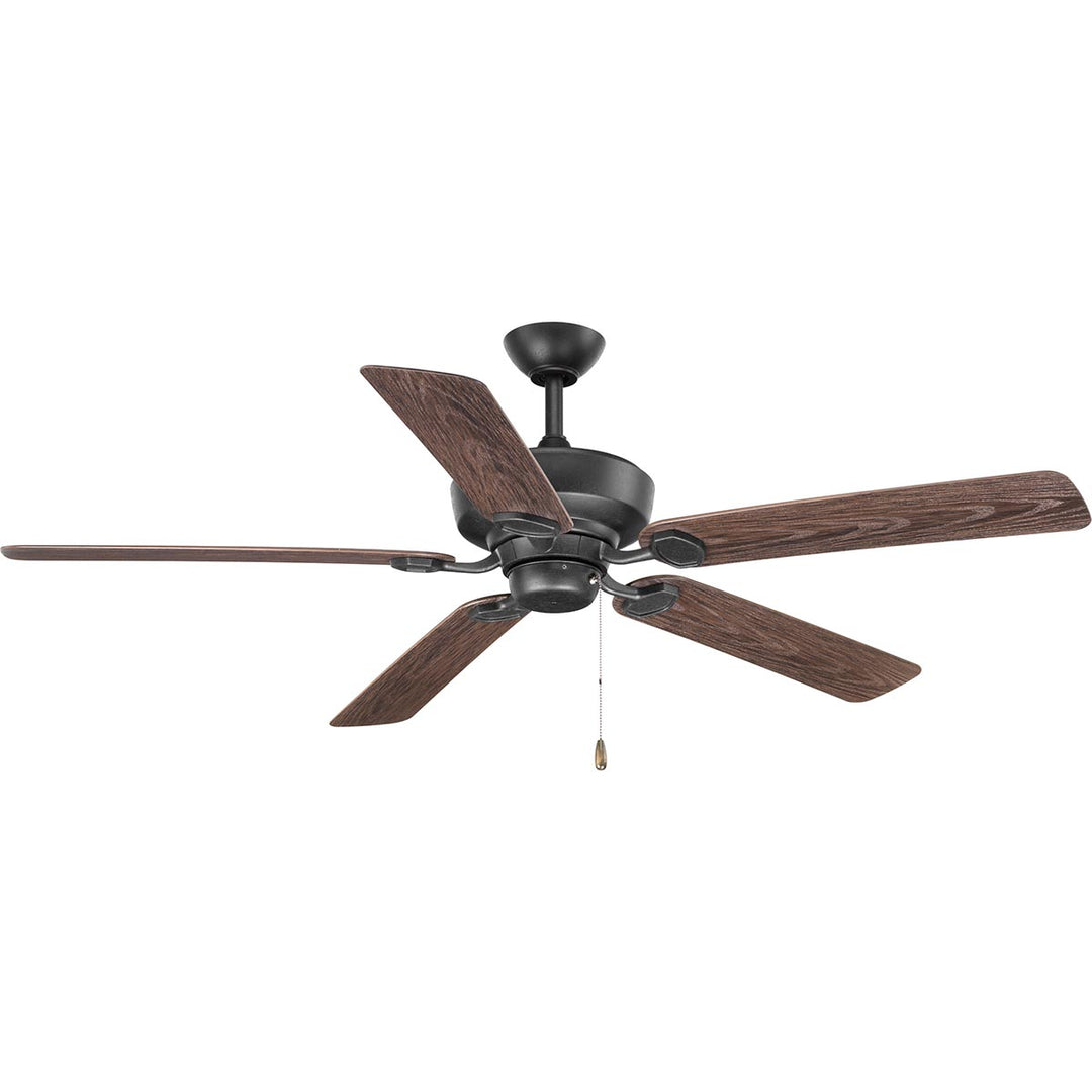 Progress Lakehurst P2562-80 Ceiling Fan - Forged Black, Toasted Oak/