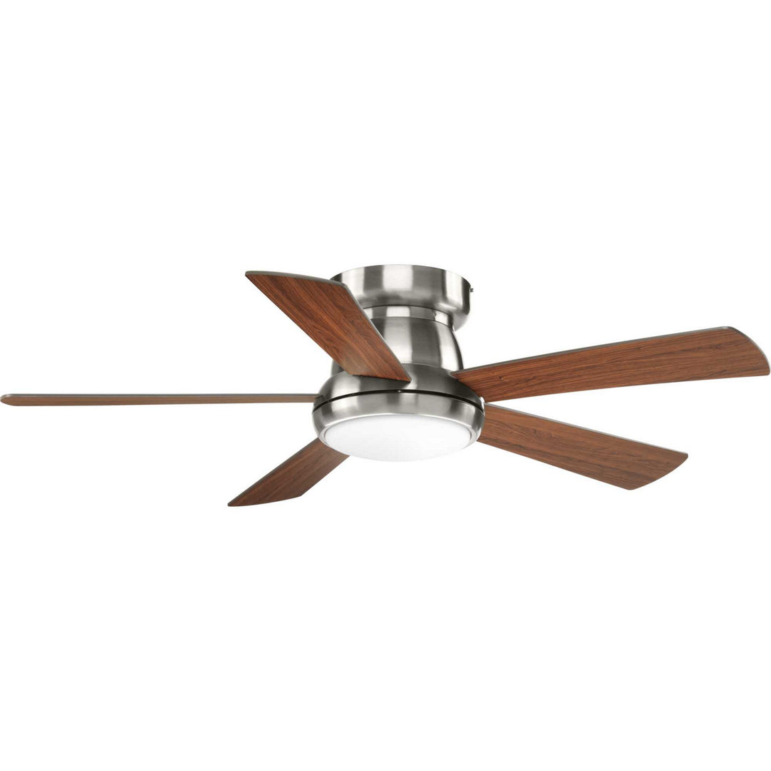 Progress Vox P2572-0930K Ceiling Fan - Brushed Nickel, Medium Cherry/