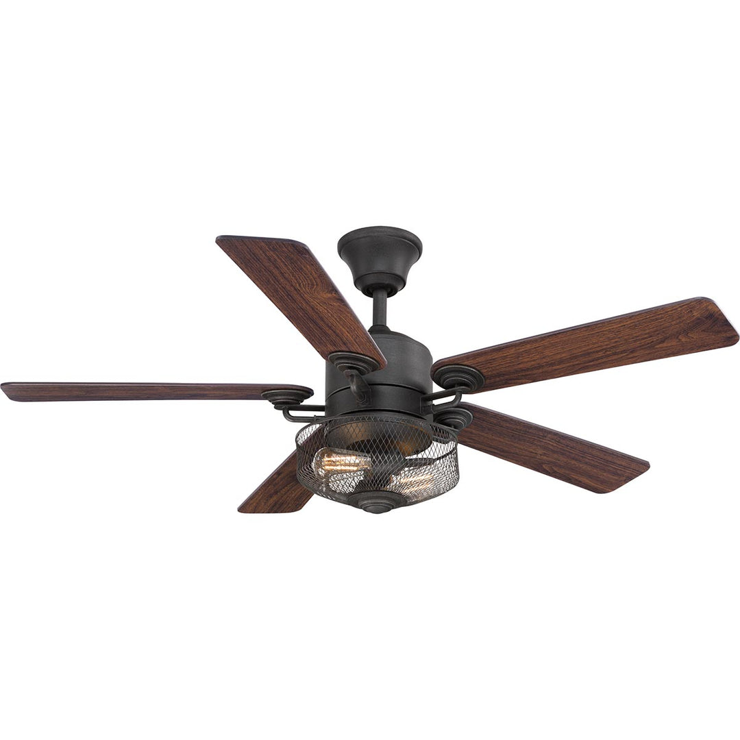 Progress Greer P2584-71 Ceiling Fan - Gilded Iron, Walnut, Driftwood/