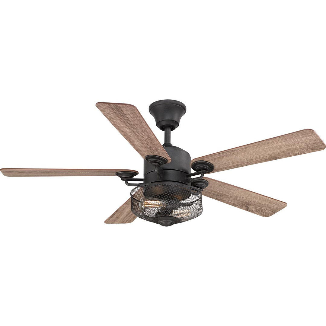 Progress Greer P2584-71 Ceiling Fan - Gilded Iron, Walnut, Driftwood/