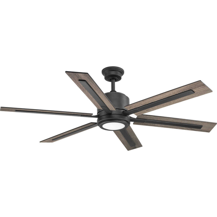 Progress Glandon P2586-7130K Ceiling Fan - Gilded Iron, Walnut, Driftwood/