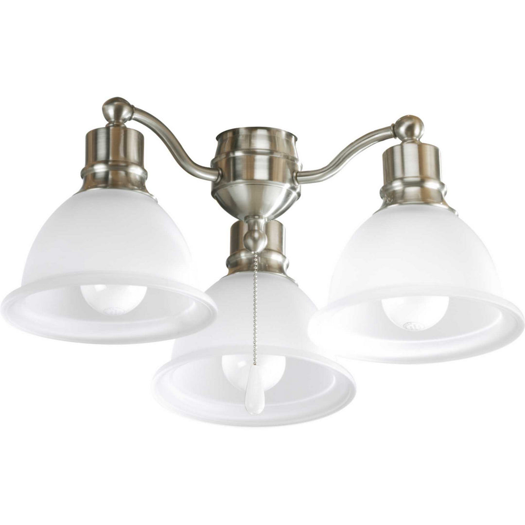 Progress Lighting P2623-09WB Madison Led Fan Light Kit Ceiling Fan Pewter, Nickel, Silver