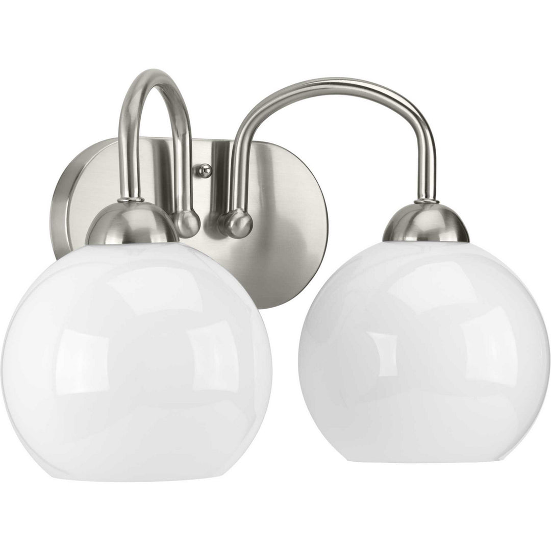 Progress Carisa P300085-009 Bath Vanity Light 16 in. wide - Brushed Nickel