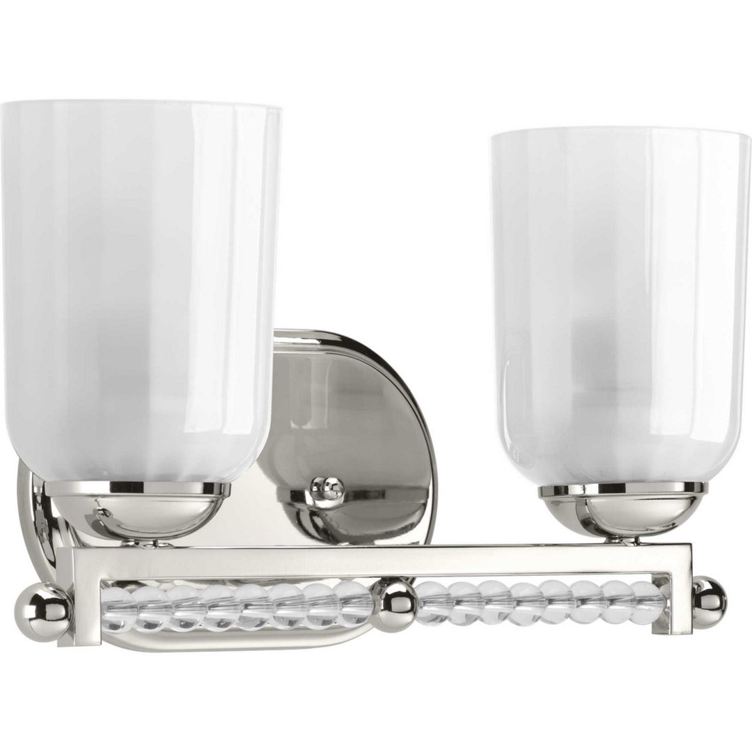 Progress Carlyn P300101-104 Bath Vanity Light 14 in. wide - Polished Nickel