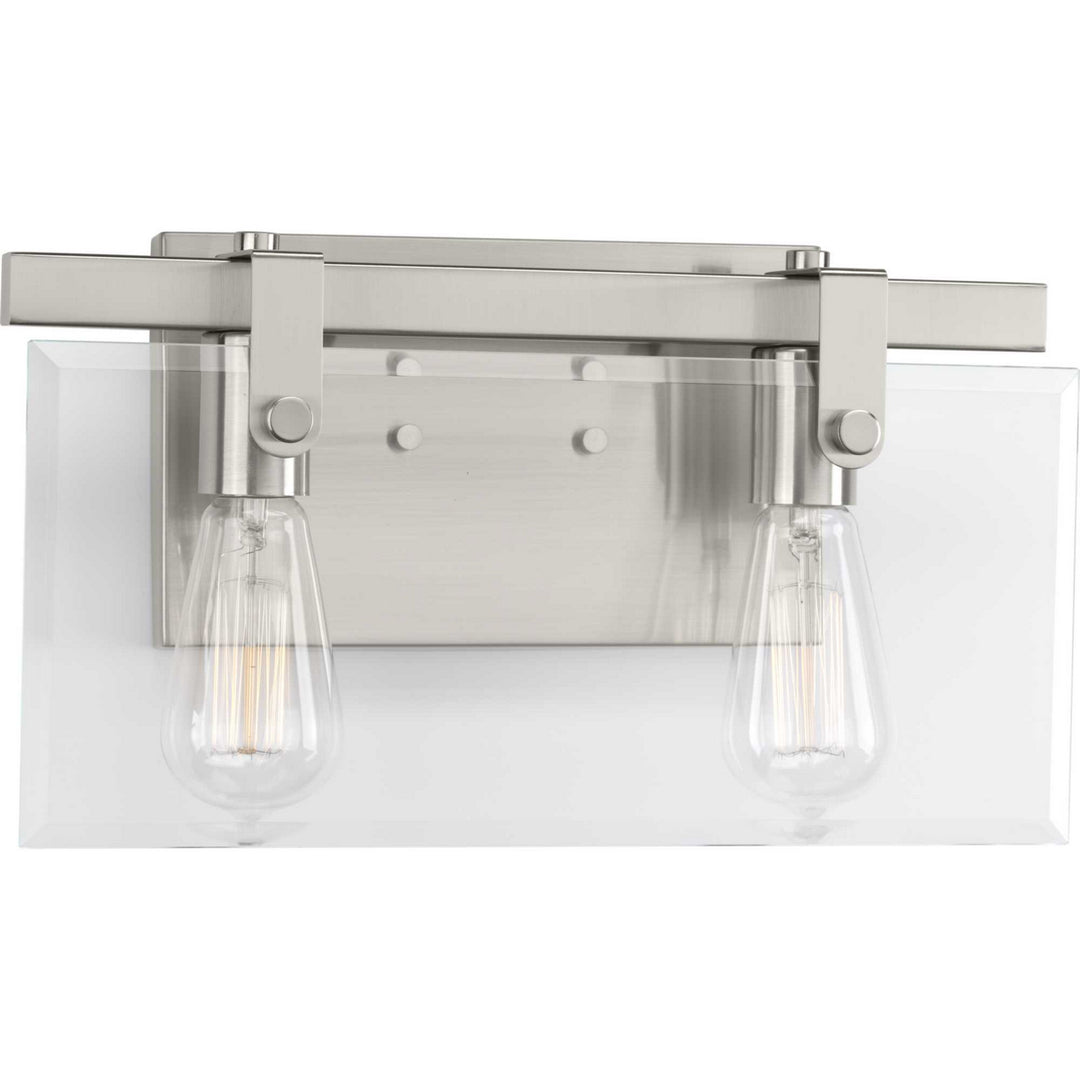 Progress Glayse P300106-009 Bath Vanity Light 15 in. wide - Brushed Nickel
