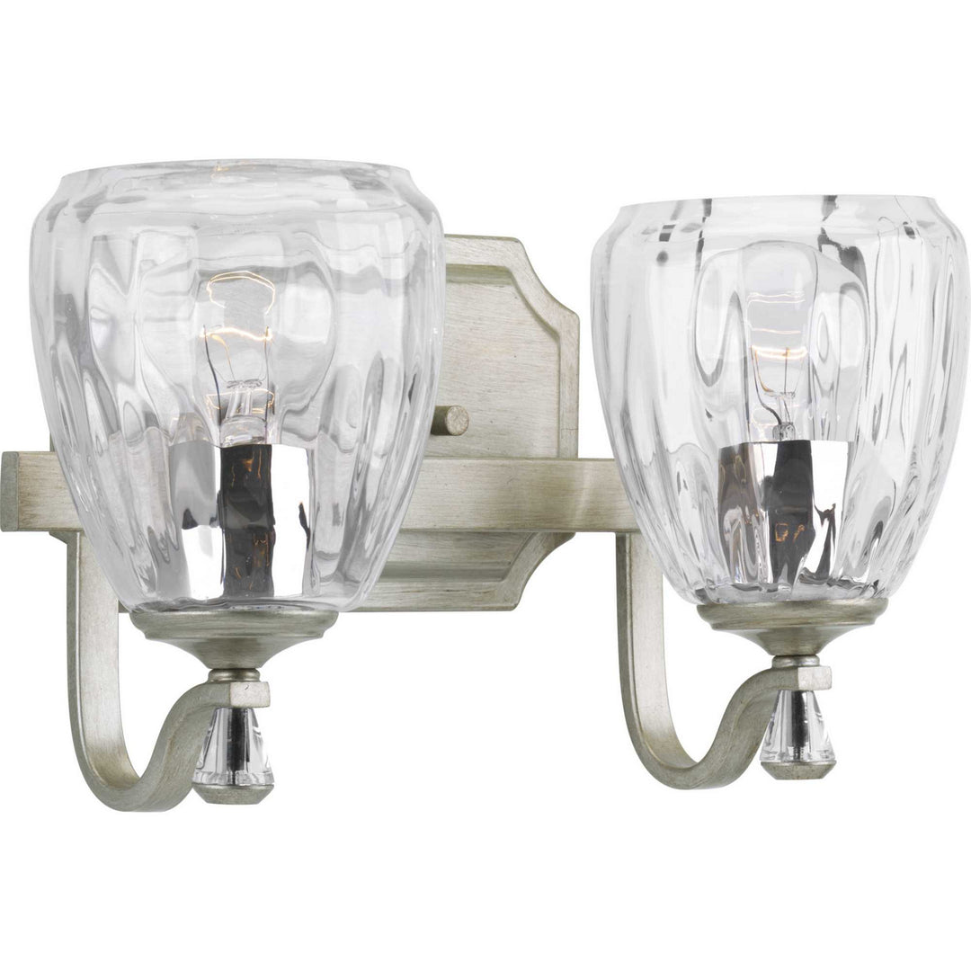Progress Anjoux P300117-134 Bath Vanity Light 14 in. wide - Silver Ridge