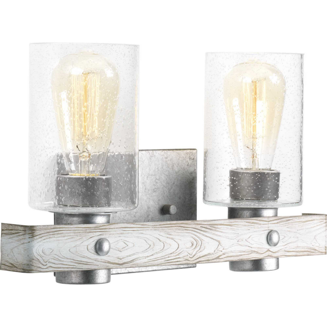 Progress Gulliver P300124-141 Bath Vanity Light 16 in. wide - Galvanized Finish