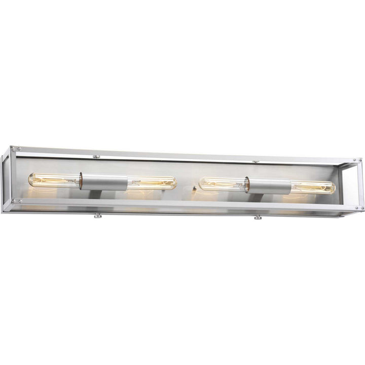 Progress Union Square P300136-135 Bath Vanity Light 30 in. wide - Stainless Steel