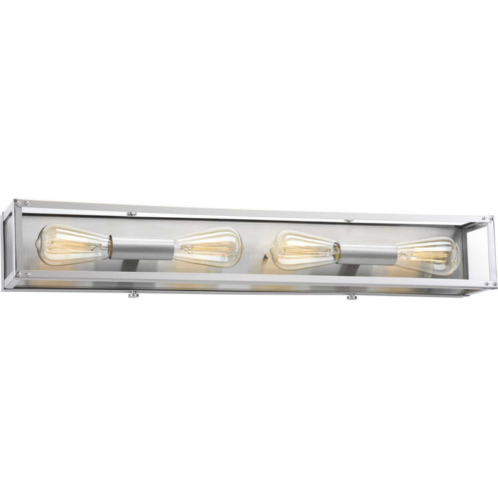 Progress Union Square P300136-135 Bath Vanity Light 30 in. wide - Stainless Steel