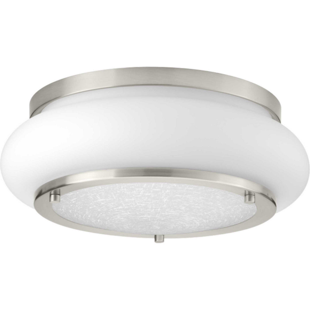 Progress Opal-Linen LED P350081-009-30 Ceiling Light - Brushed Nickel