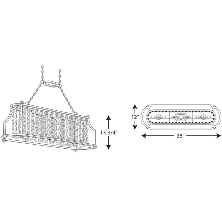 Progress Desiree P400079-134 Pendant Light - Silver Ridge