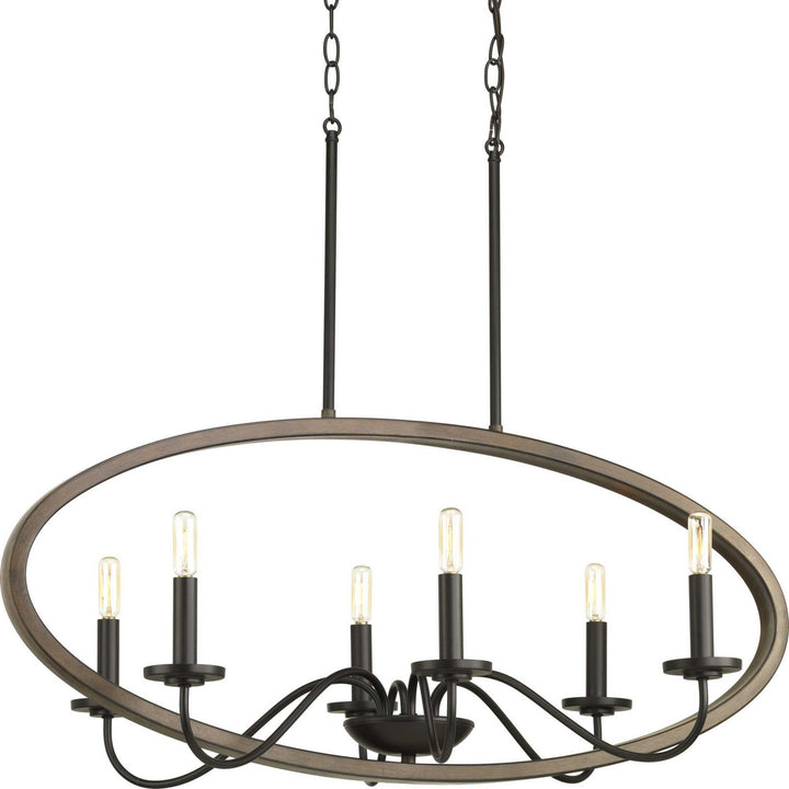 Progress Fontayne P400082-020 Chandelier Light - Antique Bronze