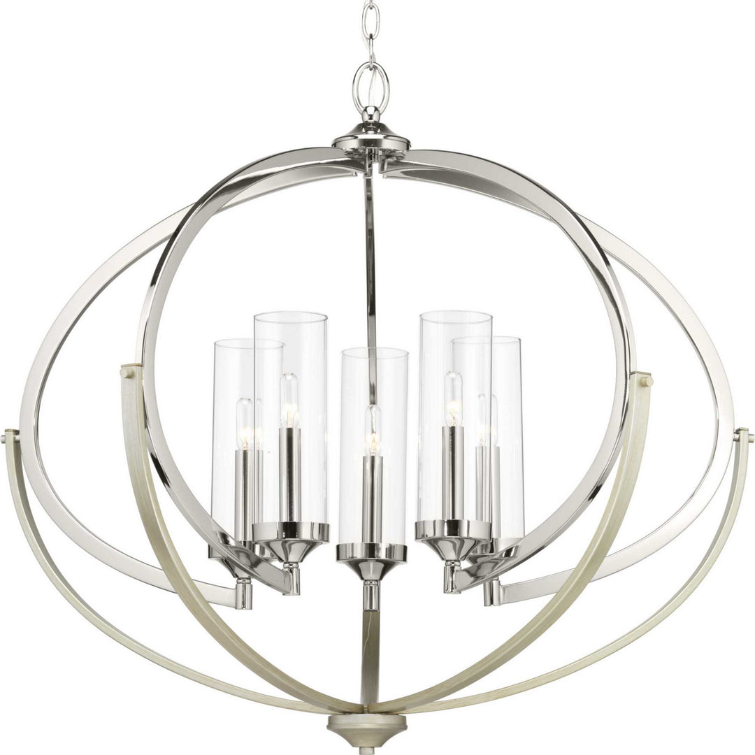 Progress Evoke P400117-104 Chandelier Light - Polished Nickel