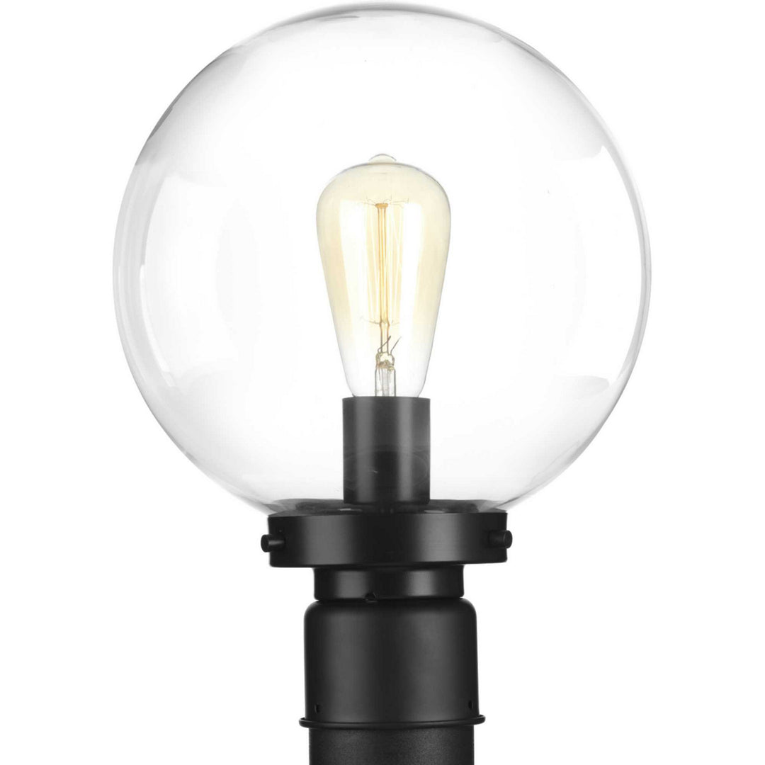 Progress Lighting P540007-031 Globe Lanterns One Light Post Lantern Outdoor Black