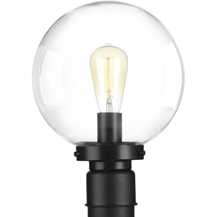 Progress Lighting P540007-031 Globe Lanterns One Light Post Lantern Outdoor Black