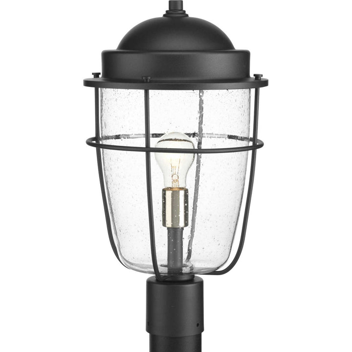 Progress Lighting P540025-031 Holcombe One Light Post Lantern Outdoor Black