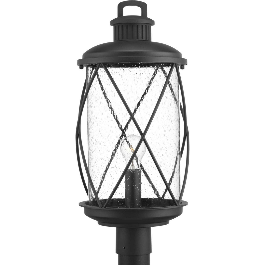 Progress Lighting P540029-031 Hollingsworth One Light Post Lantern Outdoor Black