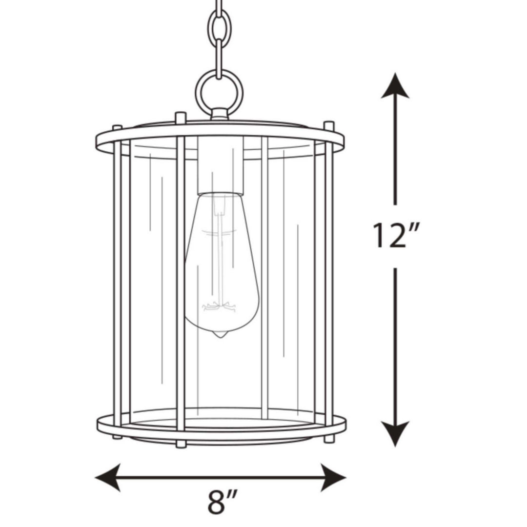 Progress Lighting P550020-020 Gunther One Light Hanging Lantern Outdoor Bronze / Dark