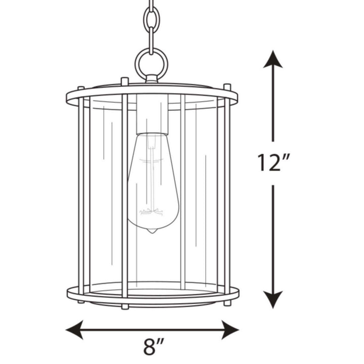 Progress Lighting P550020-020 Gunther One Light Hanging Lantern Outdoor Bronze / Dark
