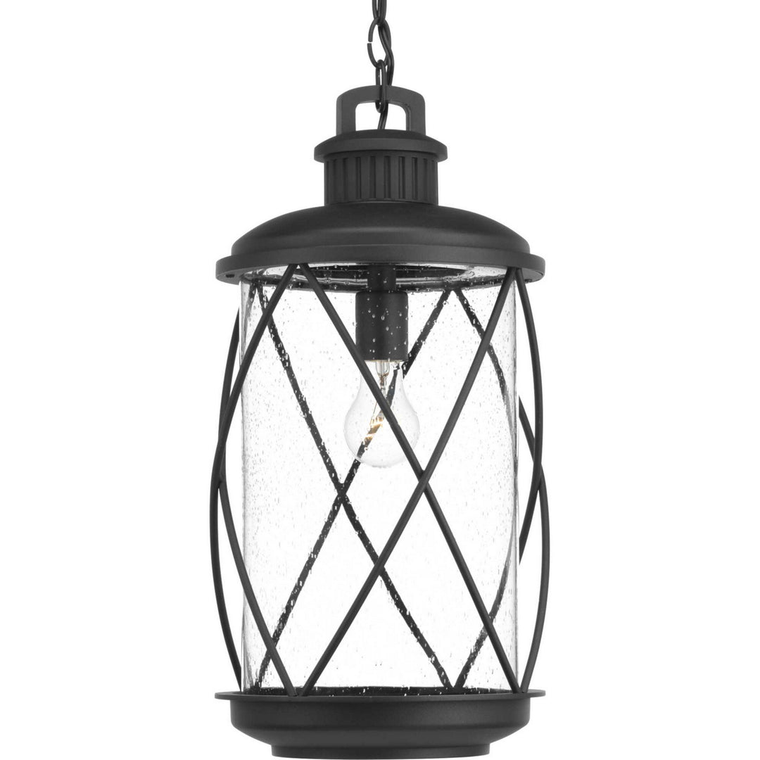 Progress Lighting P550029-031 Hollingsworth One Light Hanging Lantern Outdoor Black