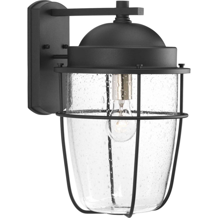 Progress Lighting P560067-031 Holcombe One Light Wall Lantern Outdoor Black